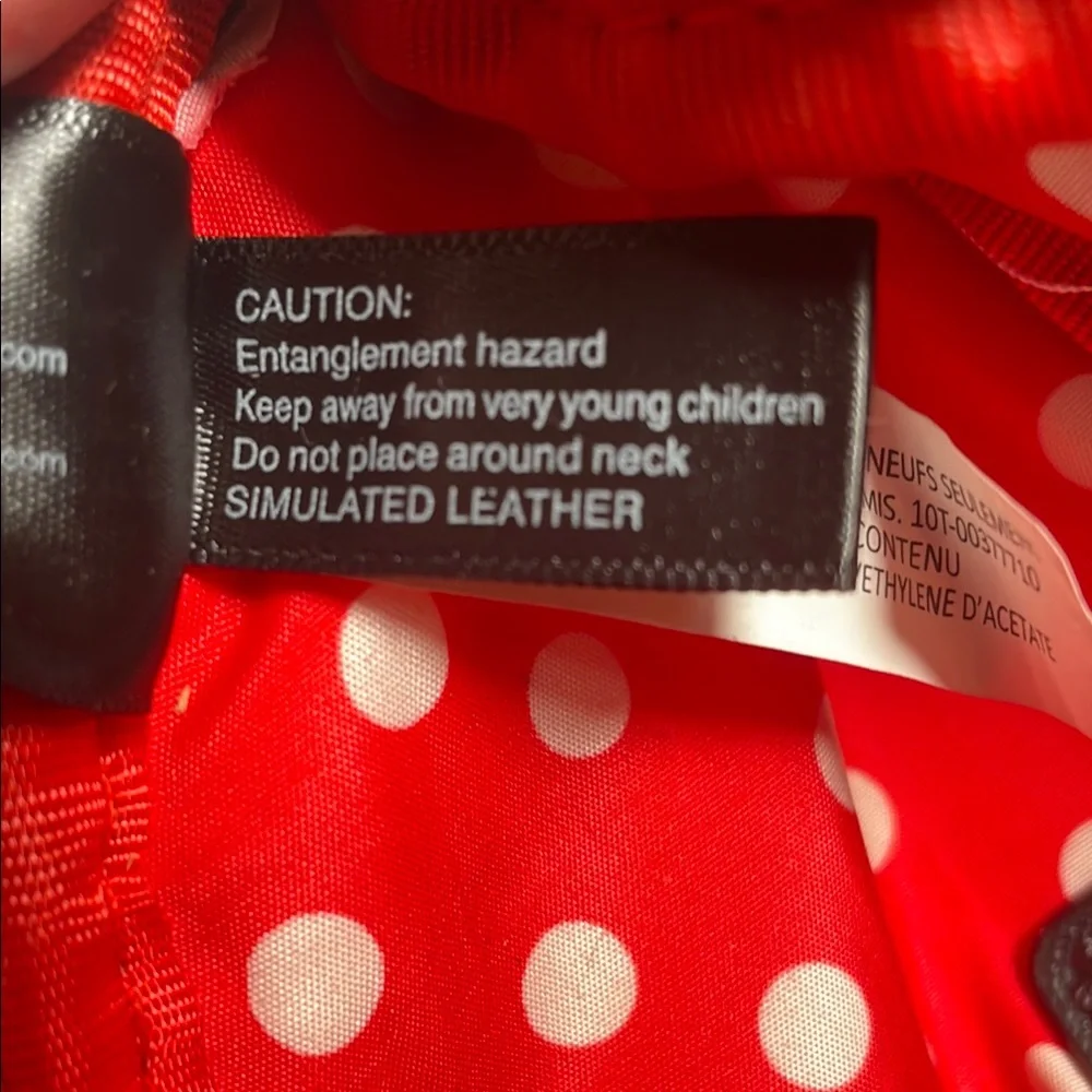 Loungefly Disney Minnie Black Sequin Bum Bag with Red Accent - Picture 8 of 14